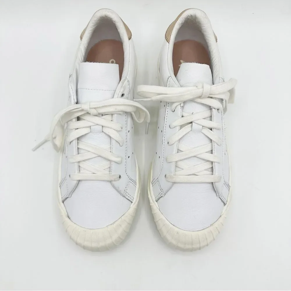Adidas Women's Everyn White‎ Leather Perforated Platform Sneakers White 6M